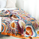GobekUsa Cotton Gauze Boho Throw Blanket