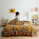 GobekUsa Cotton Gauze Boho Throw Blanket