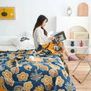 GobekUsa Cotton Gauze Boho Throw Blanket