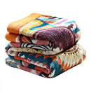 GobekUsa Cotton Gauze Boho Throw Blanket