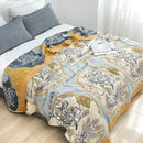 GobekUsa Cotton Gauze Boho Throw Blanket