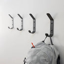 Crozet Multipurpose Wall Hooks | 4-Pack | Black by StoreYourBoard