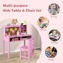Kids Desk and Chair Set with Hutch and Bulletin Board for 3+ Kids by LJGDeals
