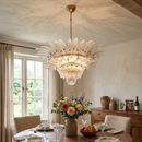 Murano Palmette Transparent Chandelier