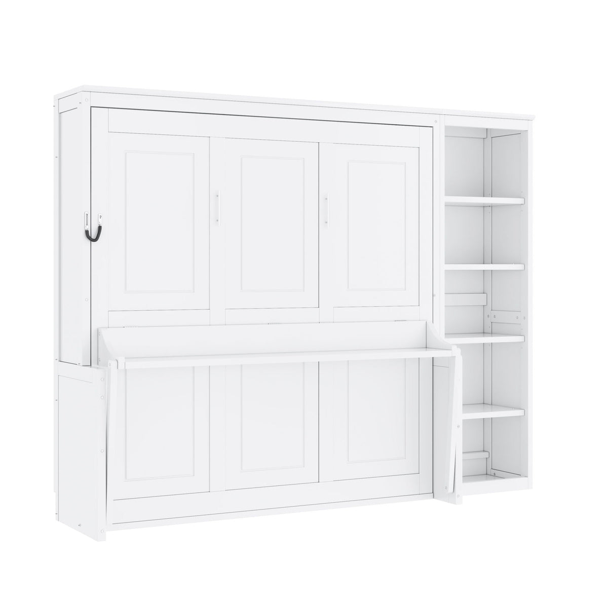 Sturdy Murphy Bed With Desk And Bookshelf, photo 3 of 16