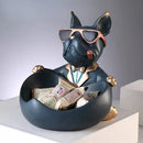 GobekUsa Cool Dog Resin Statue Sculpture Home Decor Gift