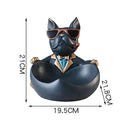 GobekUsa Cool Dog Resin Statue Sculpture Home Decor Gift