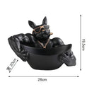 GobekUsa Cool Dog Resin Statue Sculpture Home Decor Gift