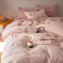 GobekUsa Embroidered Cashmere Winter Duvet Set | Queen Size Warm Bedding & Blanket Cover