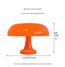 GobekUsa Mushroom table lamp minimalist modern bedroom bedside lamp Danish designer orange decorative table lamp