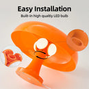 GobekUsa Mushroom table lamp minimalist modern bedroom bedside lamp Danish designer orange decorative table lamp