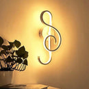 GobekUsa Musical Note LED Wall Sconce - Stylish Home Wall Mount Lighting for Bedroom or Living Room Décor