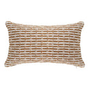 Mustard & cream cotton woven texture cushion cover living room by Decorbites