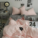 GobekUsa Cotton Bedding Set with Comforter Cover, Sheet, and Pillowcase Set