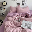 GobekUsa Cotton Bedding Set with Comforter Cover, Sheet, and Pillowcase Set