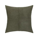 Mustard yellow cross faux suede pillow cover living room decor by Decorbites