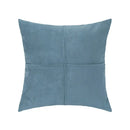 Mustard yellow cross faux suede pillow cover living room decor by Decorbites