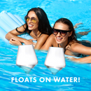 Floating Wine Glasses for Pool (18 Oz | Set of 8) That Float | Shatterproof Poolside Wine Glasses | Beach Cups Glass | Outdoor Tritan Plastic Wine Glasses with Stem, Plastic Glassware DISHWASHER SAFE
