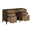 James Martin Brittany 60" Single Bathroom Vanity, Pecan