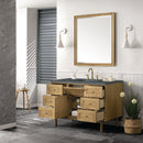James Martin Laurent 48" Dual Mount Single Bathroom Vanity, Light Natural Oak