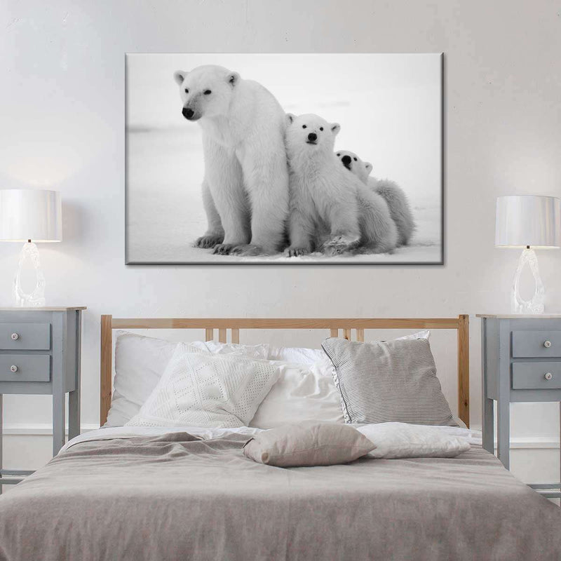 Polar Bear Family Wall Art