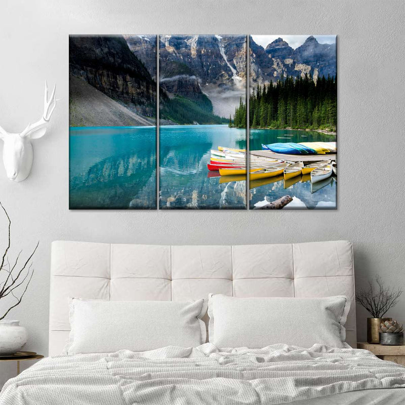 Lake Moraine Kayaks Wall Art