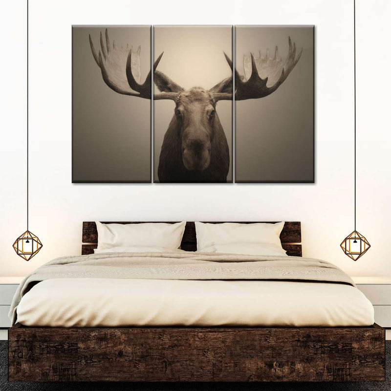 Moose Portrait Wall Art