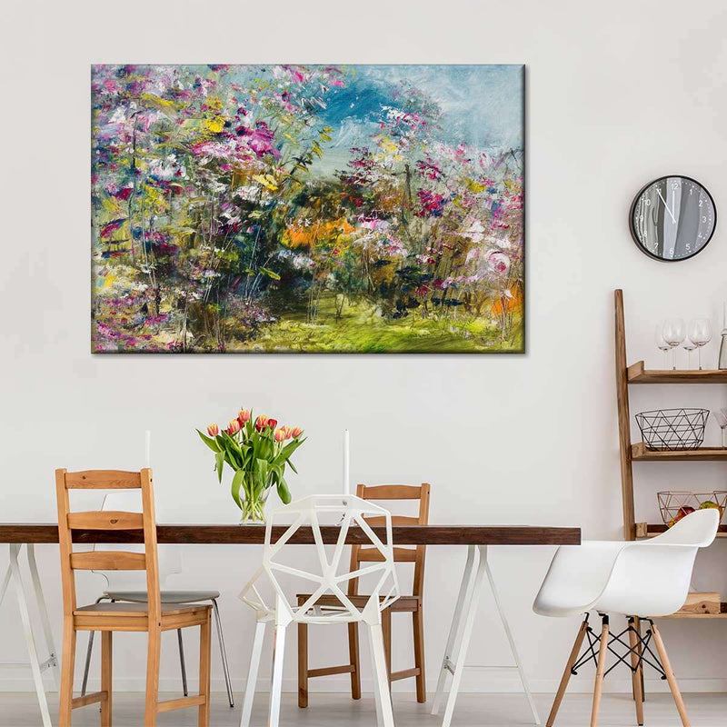 Abstract Wildflower Wall Art