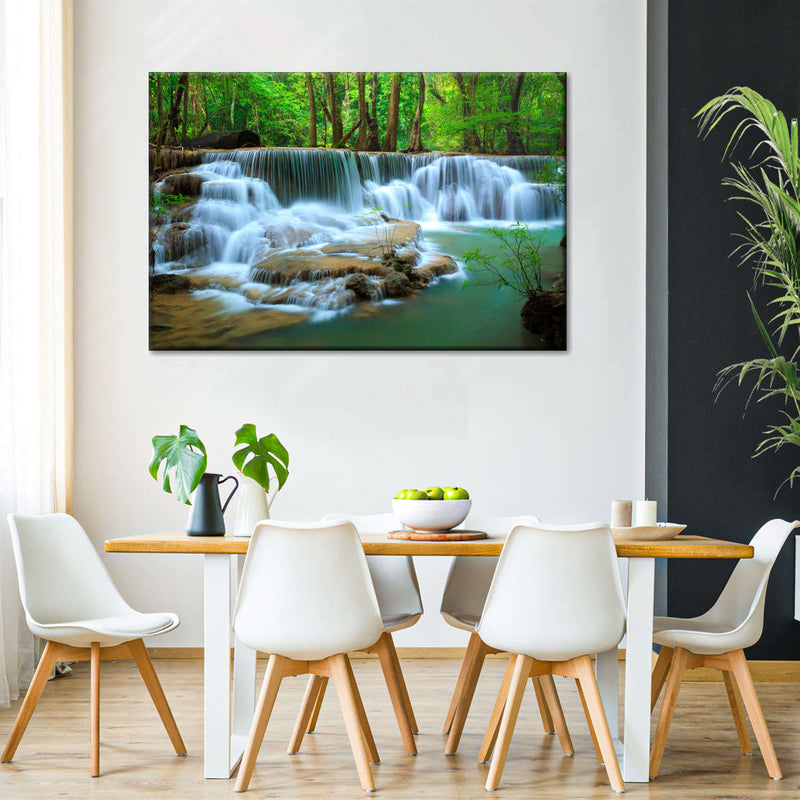 Kanchanaburi Deep Forest Waterfall Wall Art