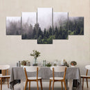 Hazy Pine Forest Wall Art