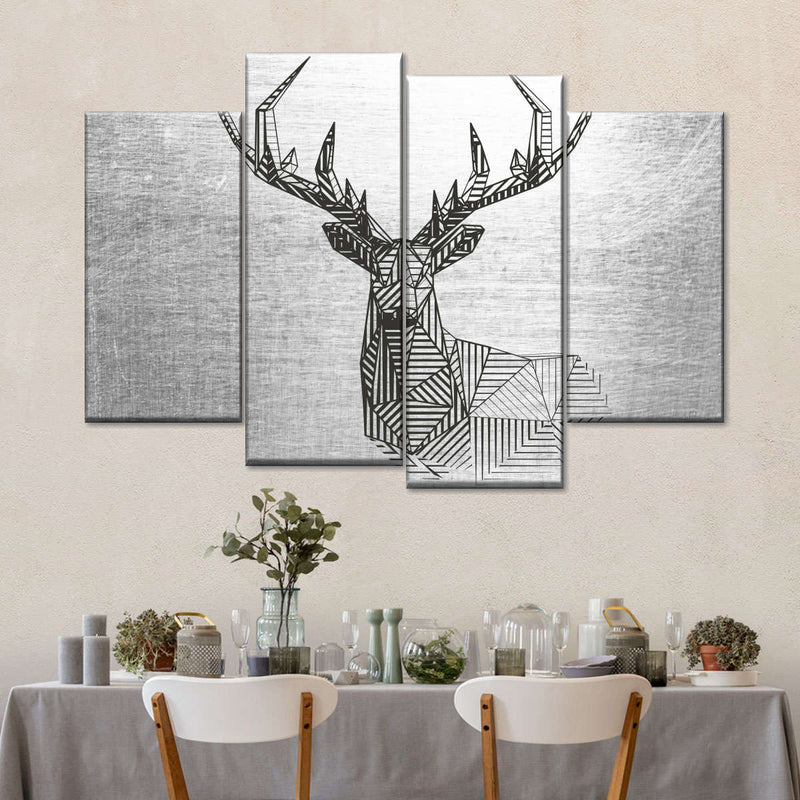 Geometric Deer Wall Art