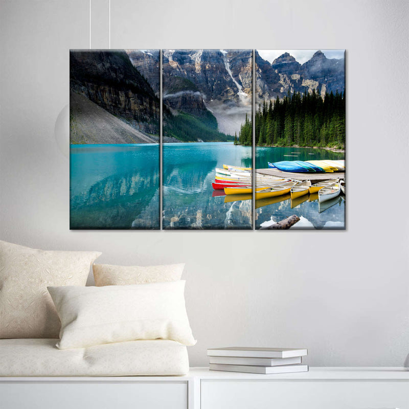 Lake Moraine Kayaks Wall Art