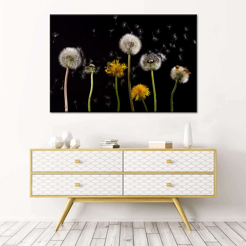 Dandelion In The Wind Wall Art