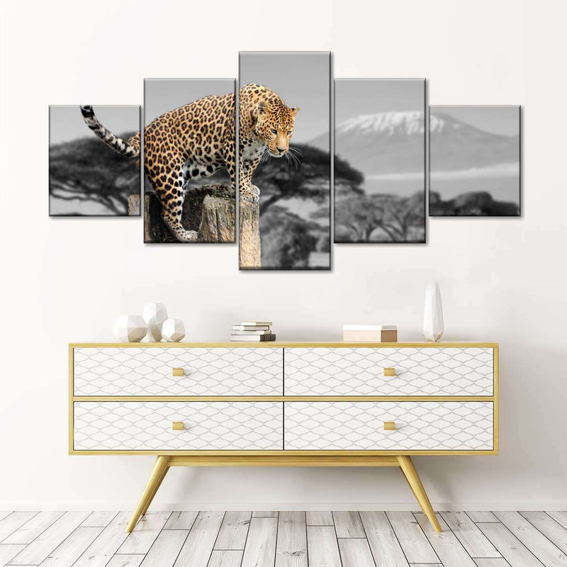 Pop African Leopard Wall Art