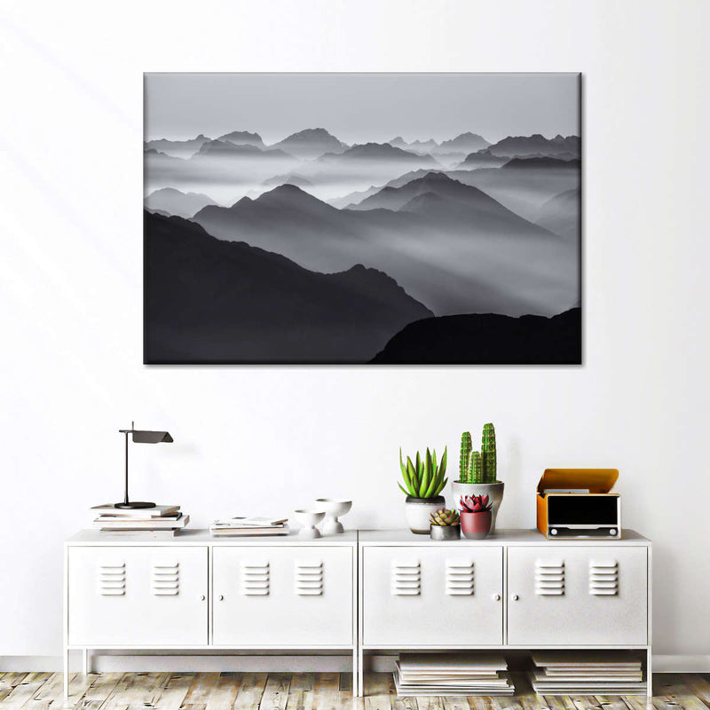 Andes Mountains In Mist Wall Art