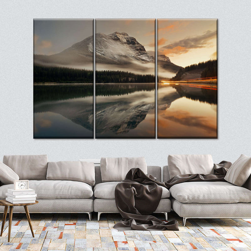 Lake At Sunset Wall Art