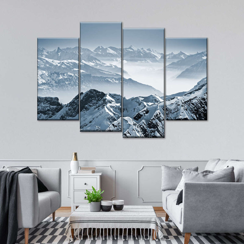 Swiss Mountain Peaks Wall Art