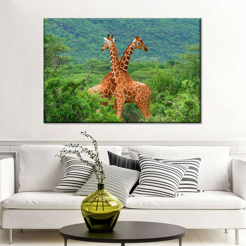 Giraffe Love Wall Art