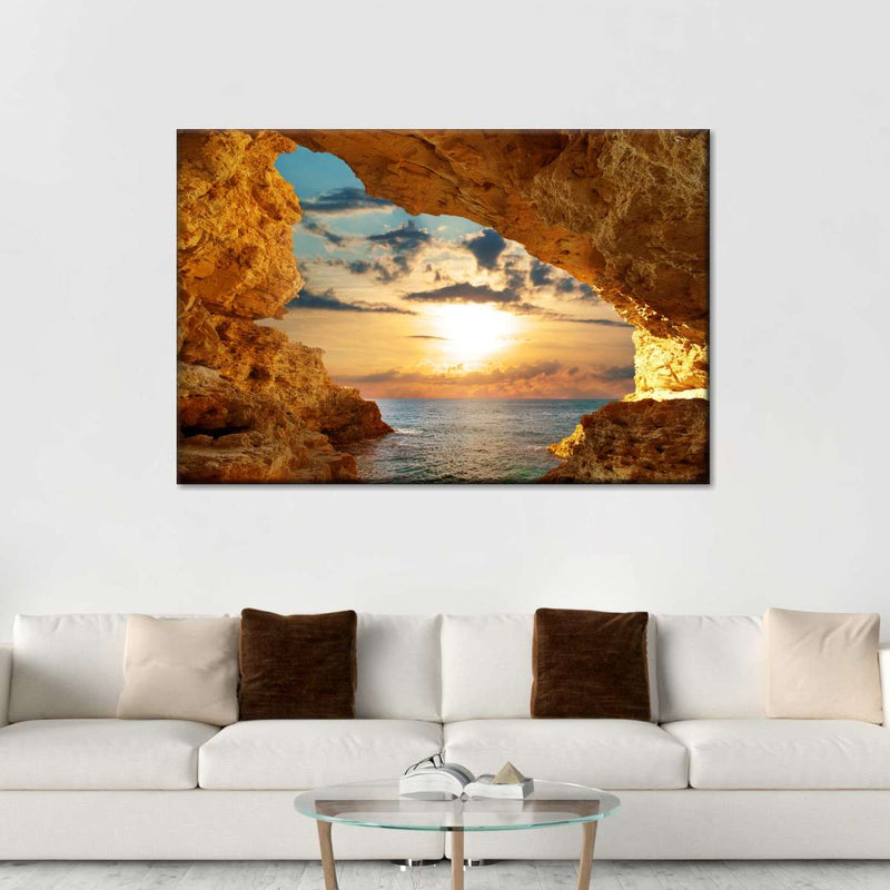 Bright Beach Sunrise Wall Art