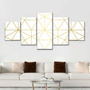 Golden Lattice Wall Art