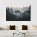 Misty Forest Mountain Wall Art