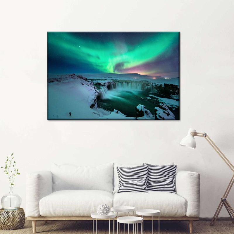 Green Aurora Borealis Wall Art