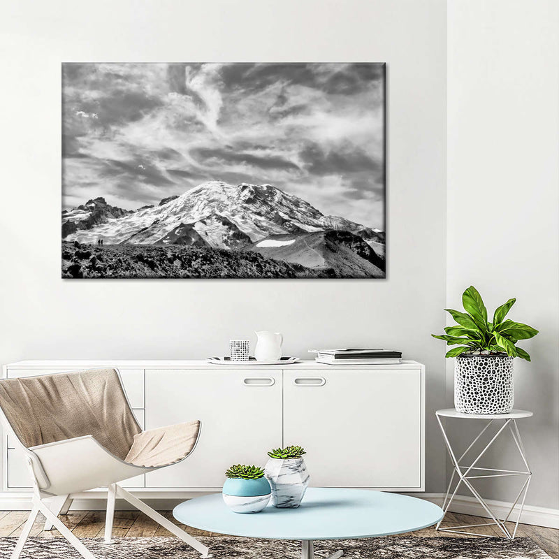 Glorious Mt. Rainier BW Wall Art