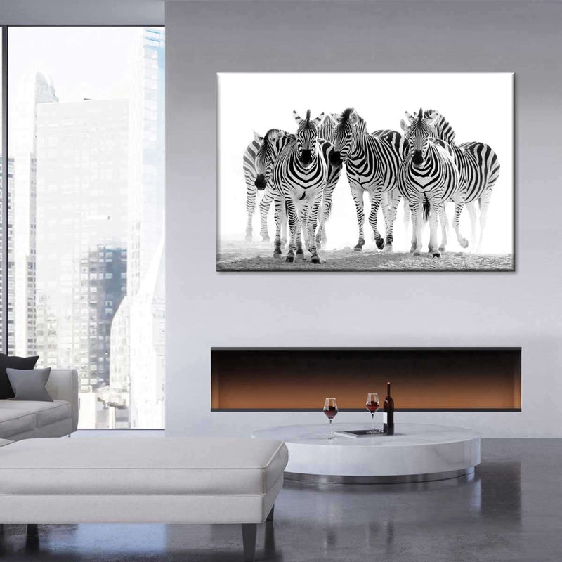 Zebras On The Move Wall Art