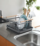 Dish Rack - Steel + Wood by Yamazaki Home