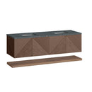 James Martin Marcello 72" Floating Double Bathroom Vanity, Chestnut