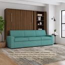 Wall Bed with Extended Sofa