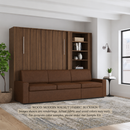 Wall Bed with Extended Sofa