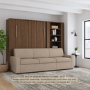 Wall Bed with Extended Sofa