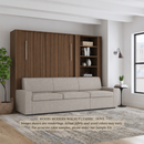 Wall Bed with Extended Sofa